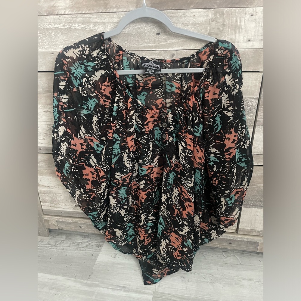Flowy Bat-Wing Blouse